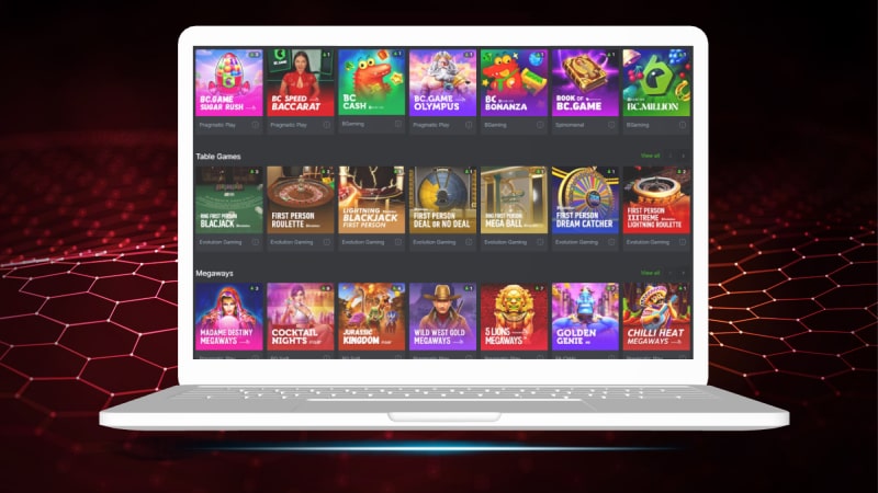 BC.game casino and live casino games