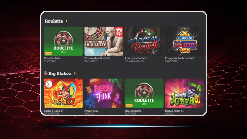 Bspin casino and live casino games