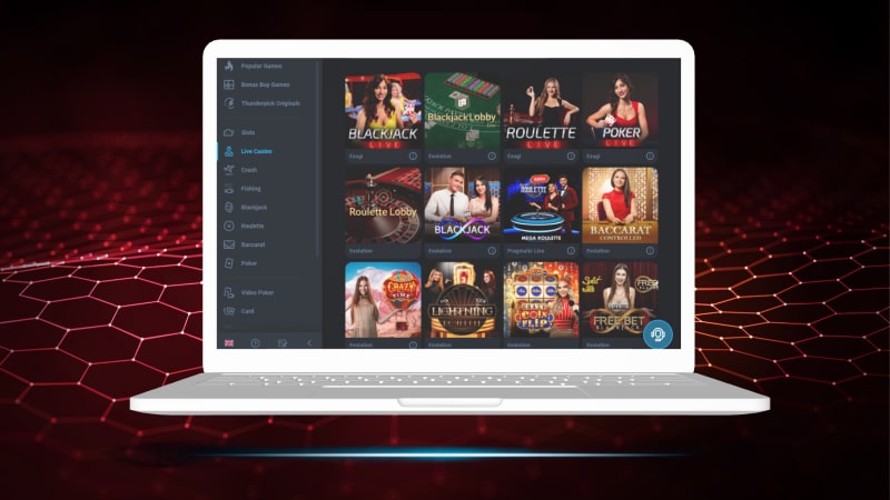 Thunderpick casino and live casino games